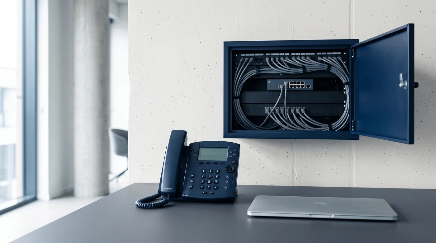 Kurumsal IP telefon ve santral kabineti